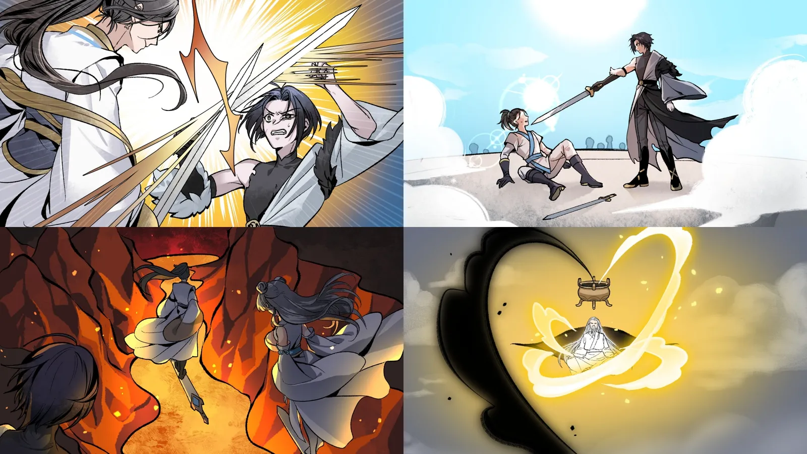 Above the Immortality Realm_Screenshot collage